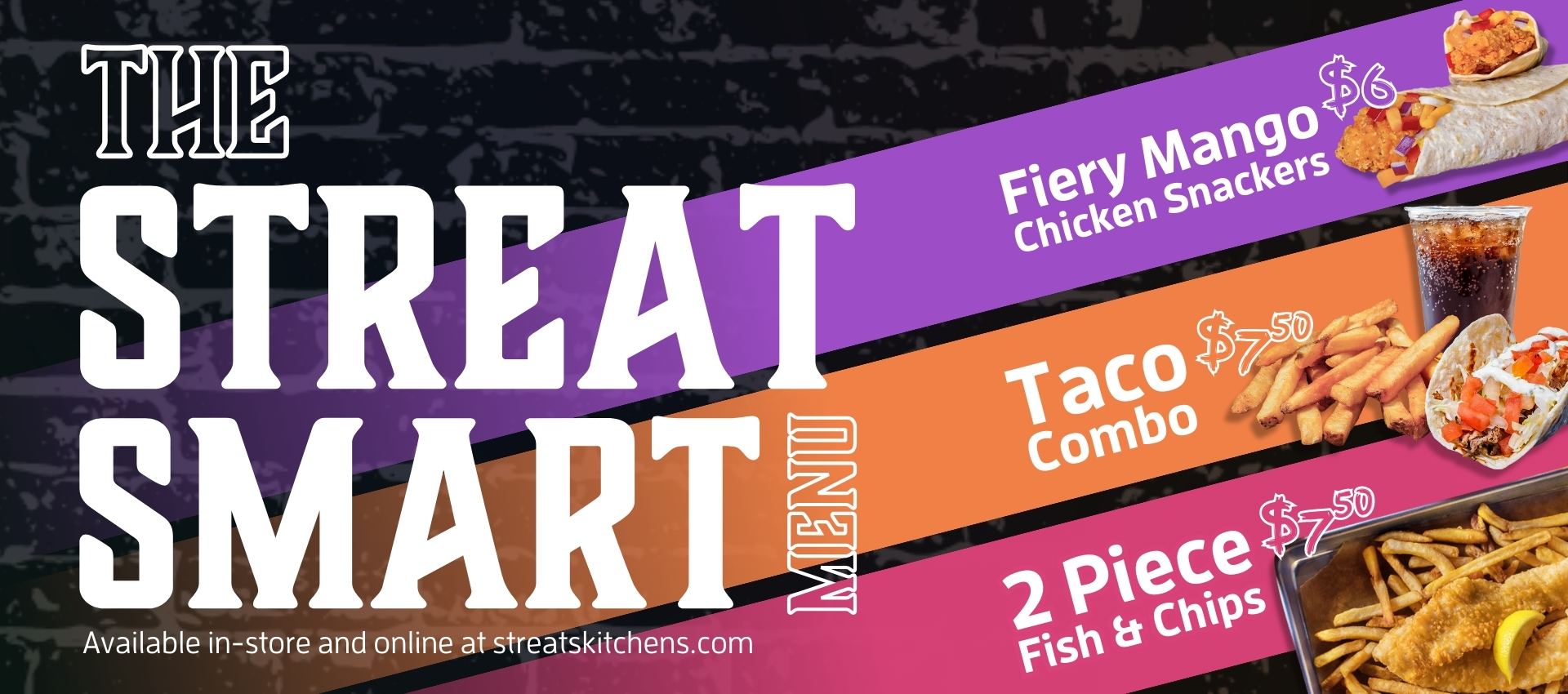 Streats Value Menu Website Slider