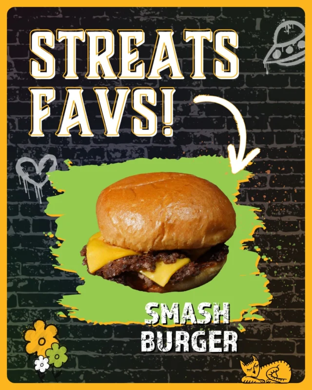This is a certified Smash on the menu 😋 Have you tried our Smash Burgers?#Streats #foodie #Smashburger